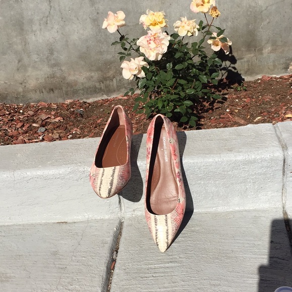 Fabulous Donald J Pliner Adore Snake Fleur Flats Size 9.5 - Picture 3 of 12